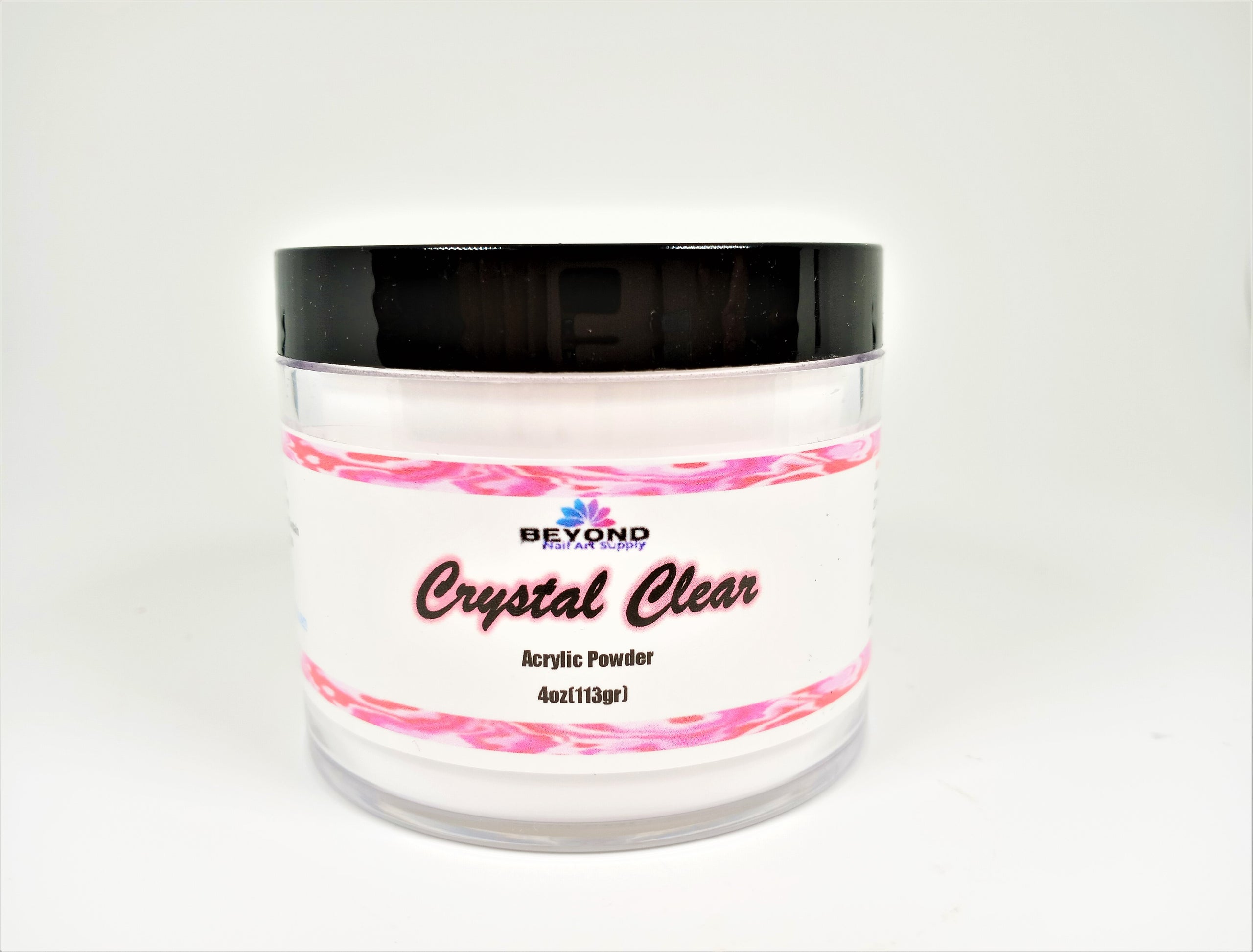 Beyond CRYSTAL CLEAR Acrylic Powder 4oz Beyond Nail Art Supply