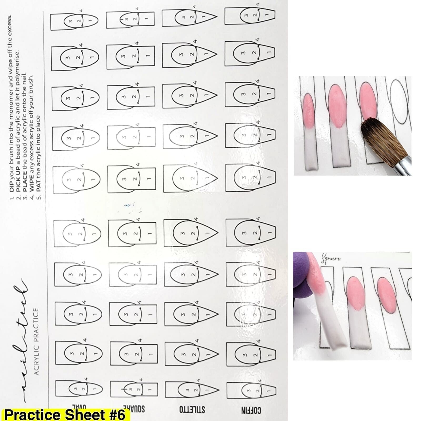 how to create a nail practice sheet｜TikTok Search